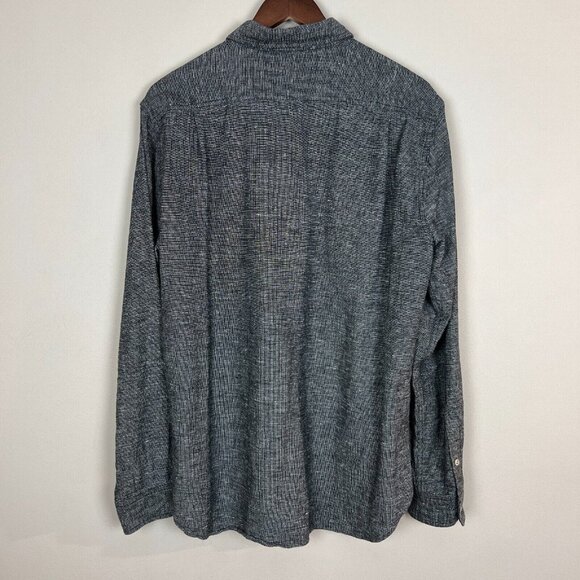 Wilson & Willy's Shirt Mens Large Gray Button Up Long Sleeve Woven Cotton USA L - Picture 9 of 12